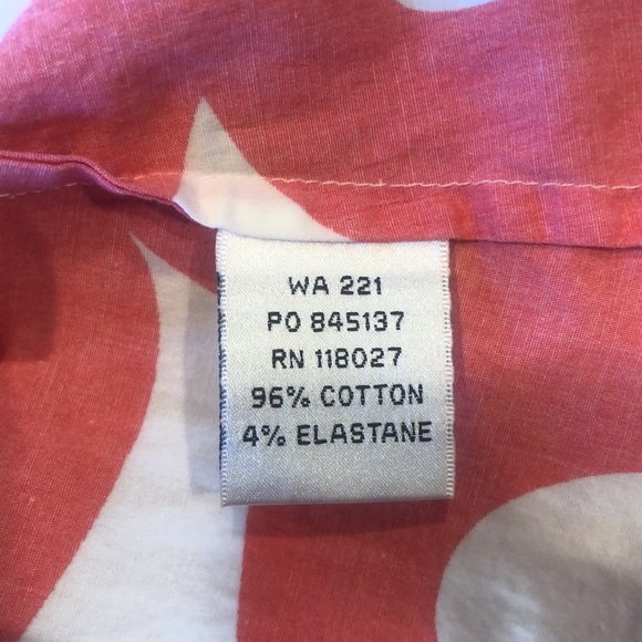 Boden Coral Red & Brown Print Tunic Top - Picture 7 of 13